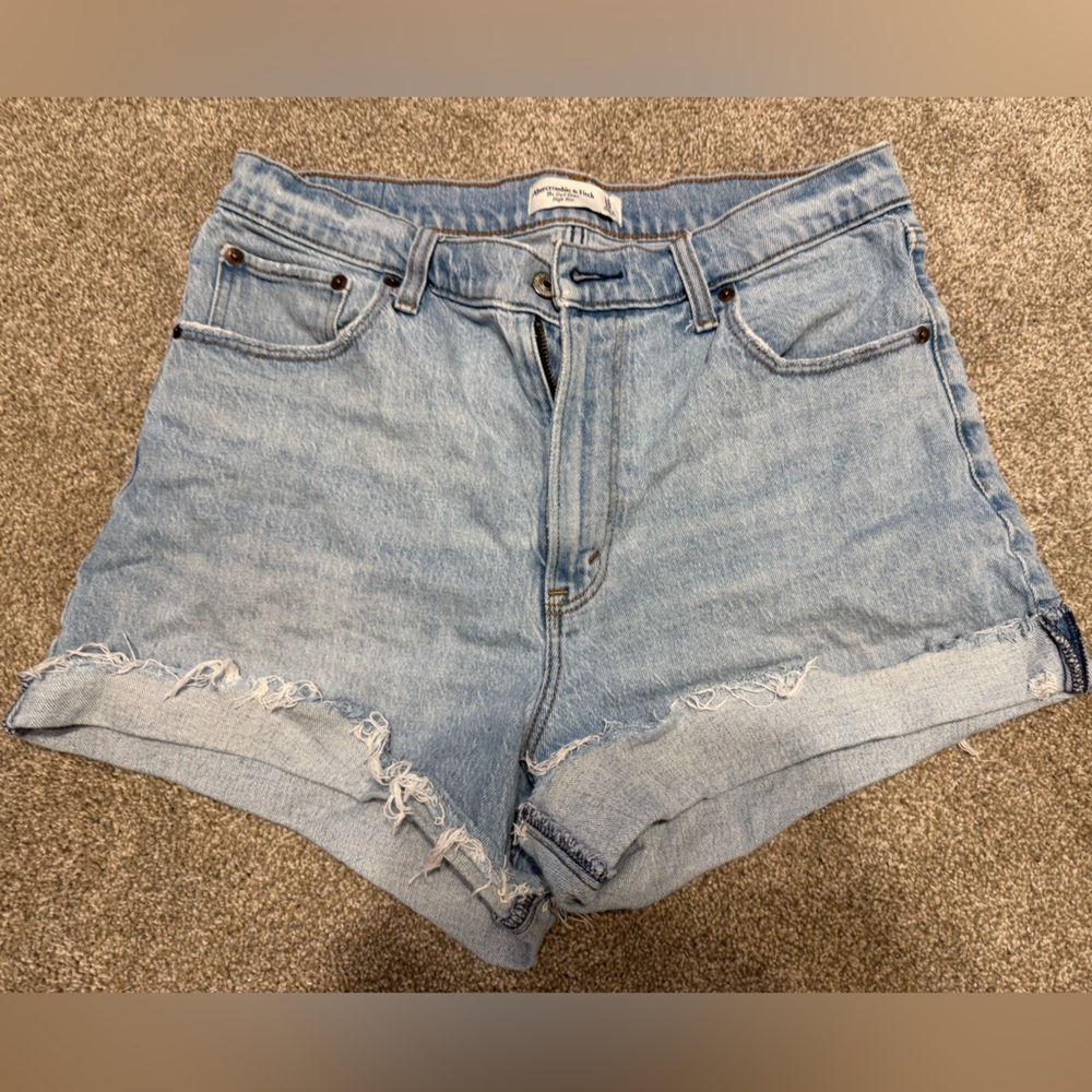 Abercrombie & Fitch Light Blue Jean Shorts
